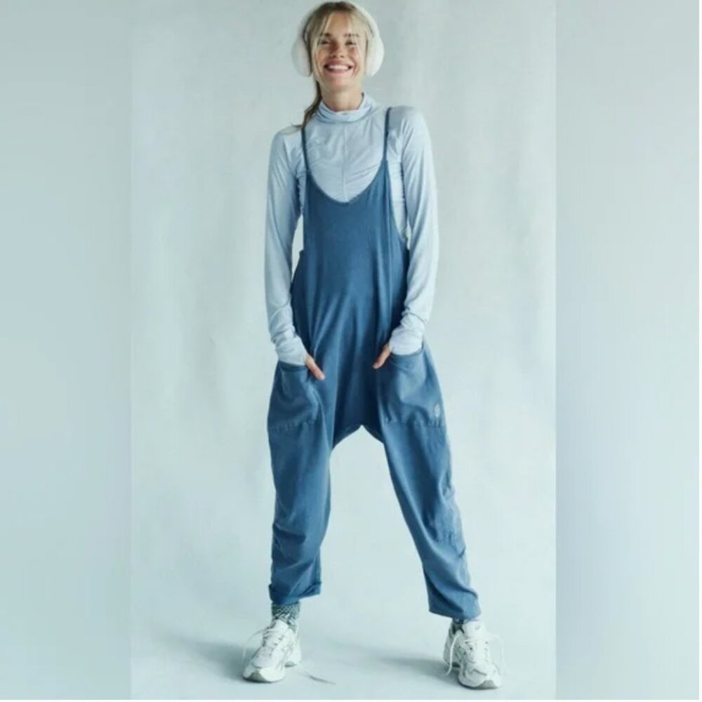 Free People Hot Shot Onesie Skyline Blue 💙 Factory Sealed - XS - Picture 3 of 11